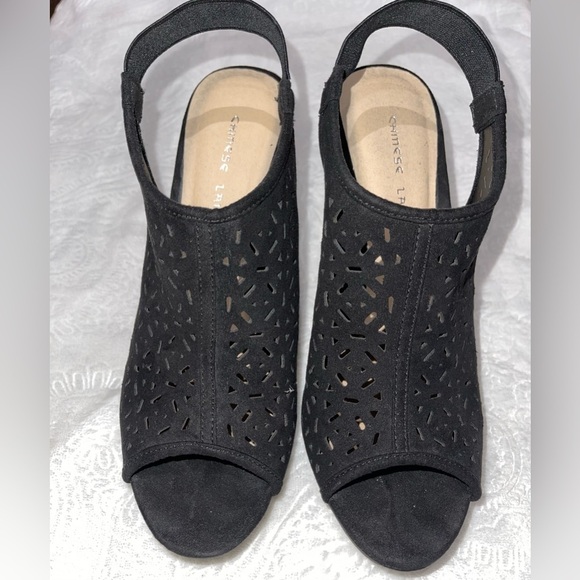 Chinese Laundry Z Midnight Dance Wedge Like New (Worn Once @ Sit-Down Event) - Picture 4 of 11